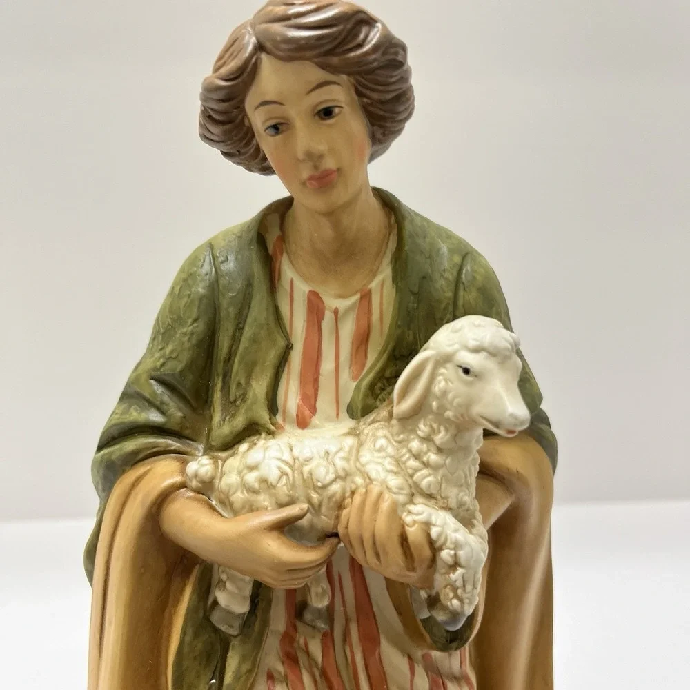 Christmas Grandeur Noel Nativity Shepherd Replacement Figure Hand Painted 1999